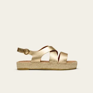 Espadrilles Chantal - Cuir doré