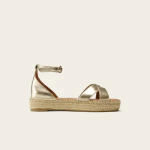 Espadrilles Catherine - Cuir grainé champagne