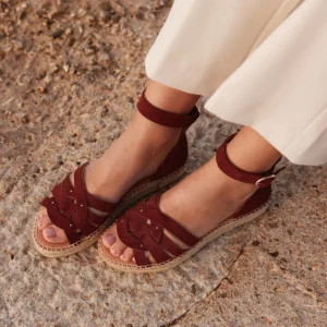 Espadrilles Azel - Suède pourpre