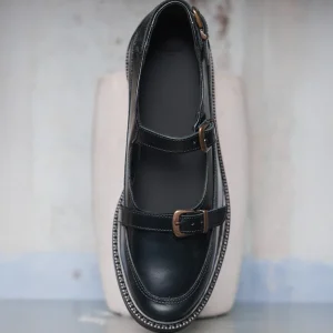 Derbies Toven - Cuir box noir