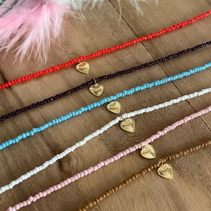 Inca - Collier en perles avec un coeur